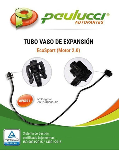 Paulucci Tubo Bidon Refrigerante Compatible Con Ford Ecosport 12/ 2.0 1