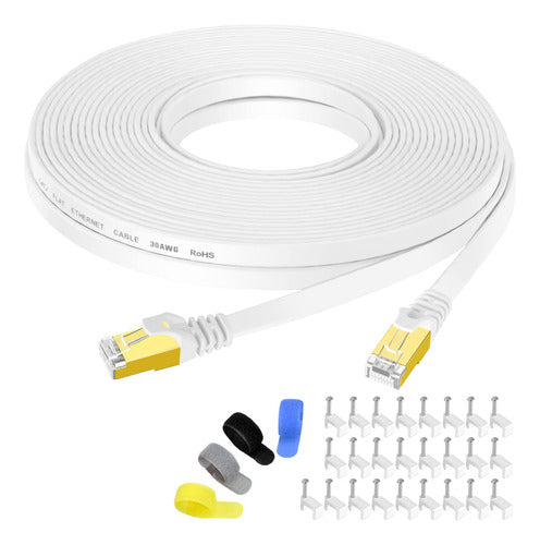 Lovicool 50 Feet Cat7 Ethernet Cable RJ45 Patch Cord PC 0