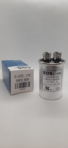 Capacitor Corpo Alumínio 5 Mfd 380v C/terminal 40x60 3