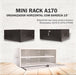 Mini Rack Organizador Horizontal 15 Pol A170 Bandeja Preto 3