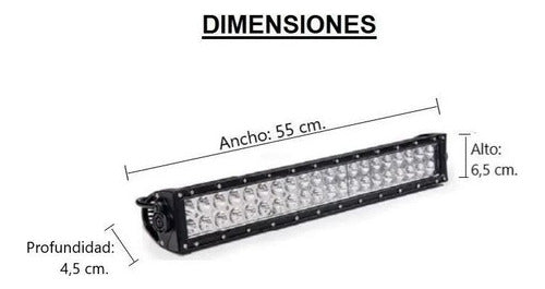 40 LED 120 Watts Cree 55 cm Light Bar 1