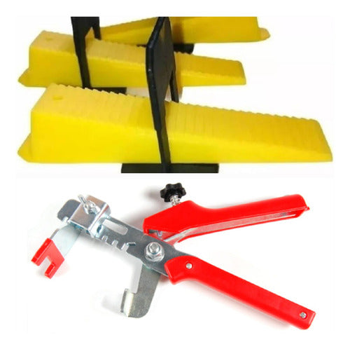 MATRIKEL Tile Leveling System 600 Arches + 150 Wedges + 1 Tool + Rubber Mallet 0