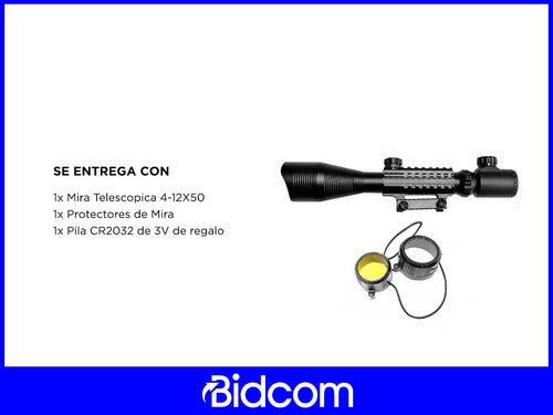 Gadnic Telescopic Scope 4-12x50 with Illuminated Reticle 6