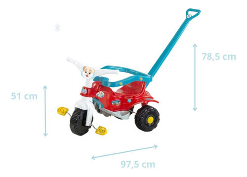 Triciclo Kids Infantil Motoca Velotrol Pets Menino Ultra 2