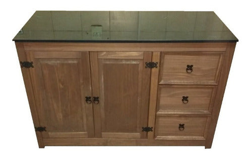 Kapan Under-Counter Wooden Cabinet + MDF Top 1