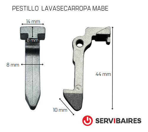 Mabe Pestillo Puerta Lavasecarropas 44 Mm 1