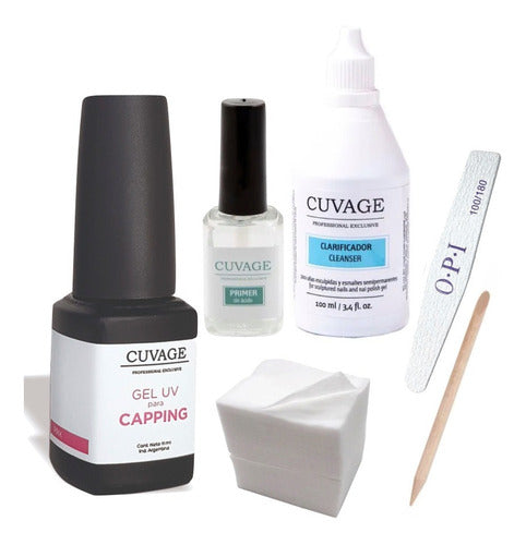 Kit Kapping Nail Leveling Gel UV/LED - Capping Cuvage 3