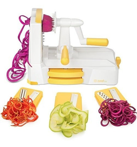 Zestkit Tri-blade Spiralizer Rebanadora De Verduras Más Fuer 0