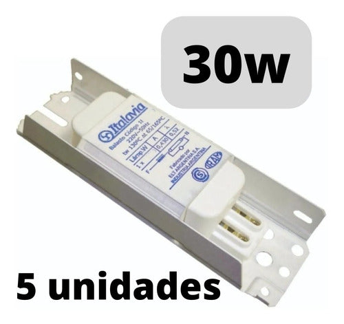 Balasto Italavia Electromecanico 30w Pack Por 5 Unidades 1