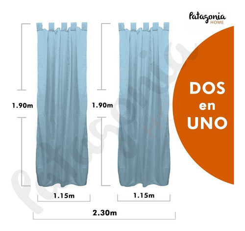 Ambience Curtain 2.30 Wide X 1.90 Long Microfiber 102