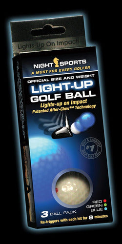 Night Sports Usa Light Up Pelota De Golf (paquete De 3) 2