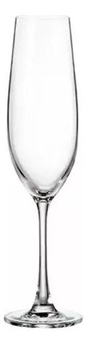 Bohemia Sarah Set of 4 Crystal Champagne Glasses 260ml 0