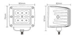 CDT Faro Auxiliar 4 Led 20W Lupa Spot X1 2