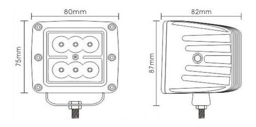 CDT Faro Auxiliar 4 Led 20W Lupa Spot X1 2