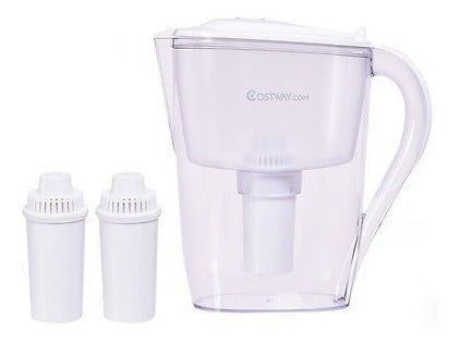 Water Filter Jug 10-Cup Capacity BPA-Free with 3 Filters 0