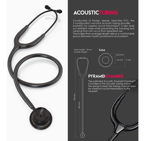 MDF Instruments Acoustica Black Edition Stethoscope 3