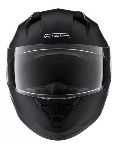 MAC Helmets M67 Solid Black Integral Motorcycle Helmet - Muvin Moto 1