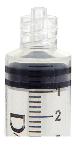 Luer Lock Thread 10ml Syringe Without Needle x 100 Units 3