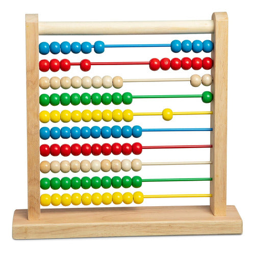 Melissa   Doug Abacus Clásico De Madera Educativo Con 100 Cu 0