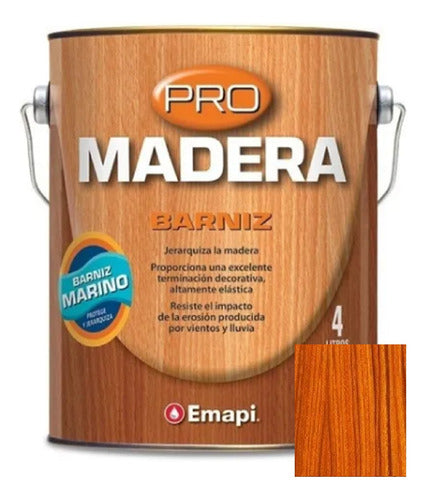 Emapi Interior Matte Varnish Cedar 4 Lt Shipping Only 0