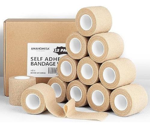 Self-Adhesive Bandage Wrap, Pack of 12 0