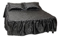 Quilted 2-Seat Satin Bedspread + 2 Filled Pillows 25