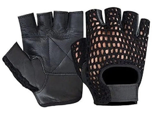 Forest Guantes Gym Deportivos Pesas Gimnasio Con Cuero Resistente 0