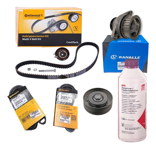 Continental Kit Distribucion Fox - Suran + Water Pump + Power Steering Belts 0