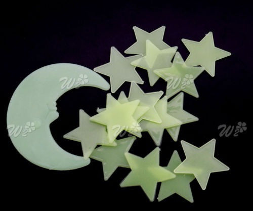 Glow In The Dark Stars Multi Pack Pegatinas De Pared Niños D 3