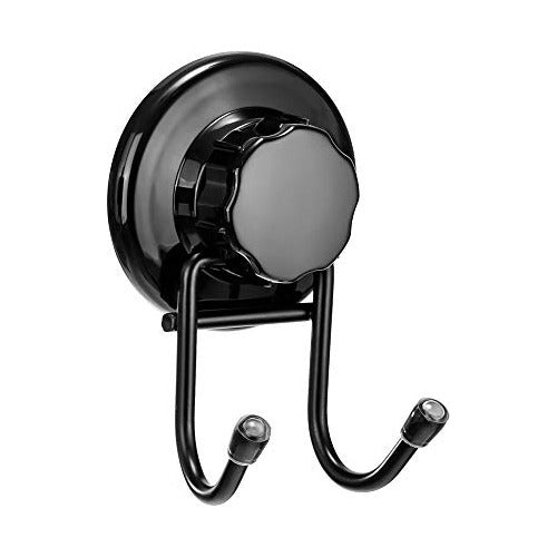 Suction Cup Hooks for Bathroom and Kitchen, Pack of 3, Black 5