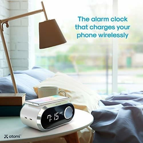 Atomi Qi Alarm Clock - Reloj Despertador De Carga Inalámbric 1