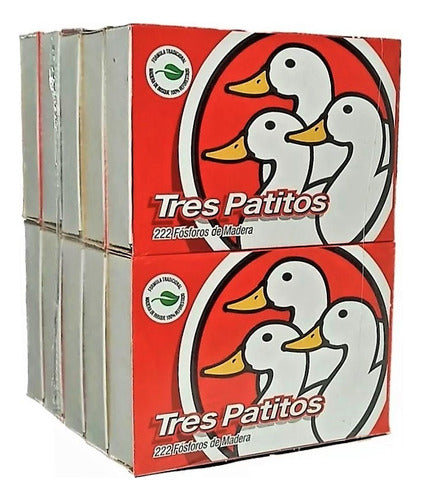 Tres Patitos X 10 Cajas De 222 Fosforos C/u 0