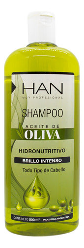 Han Oliva Shampoo Brillo Intenso Nutrición Pelo 500ml 0