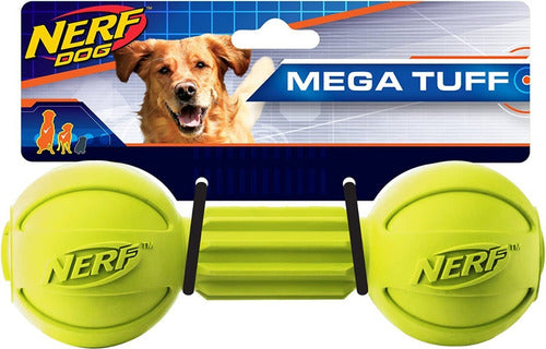 Nerf Dog Barbell Chew Mega Tuff Solid Rubber 18cm 0