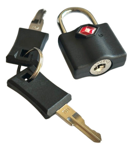 JS TSA Lock with Key for Luggage, Travel Bags, Backpacks 0