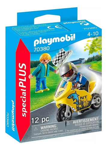 Playmobil Special Plus 70380 Niños Con Moto De Carreras 0