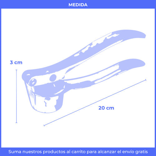 Iupi Shops Picador Prensador Triturador Ajos Aluminio Cocina Hogar 3