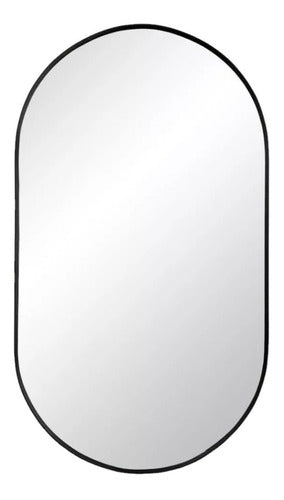 Vetromile Oval Mirror 4mm Frame of Choice 60cm X 100cm 0