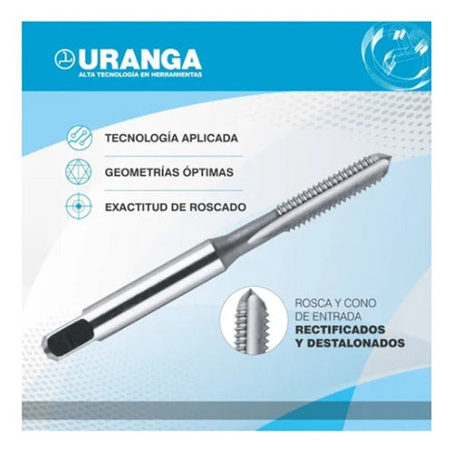 Uranga Macho Roscar Acero Rápido Recto M 5 X 0.80 Juego 1