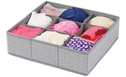 Set of 2 Drawer Organizers 19 Compartments for Underwear and Jewelry 5