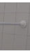 White Striped Extensible Shower Bar 1.20 to 2.00 m 2
