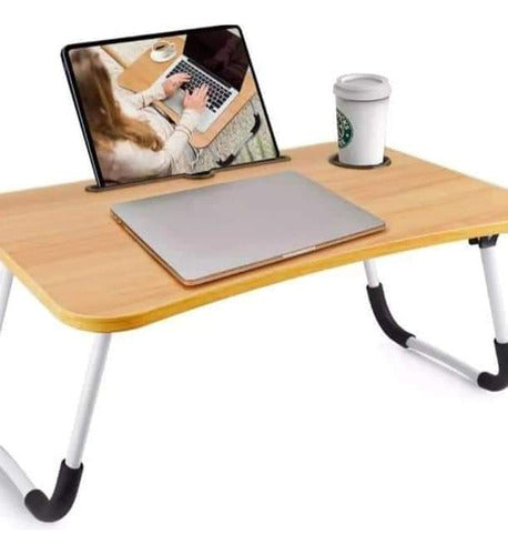 Mesa Multiuso - Versatile Table with Cup Holder, Available in Various Colors 0