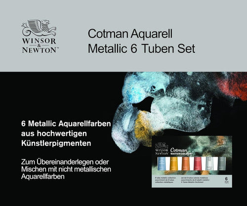 Winsor & Newton Cotman Watercolor Tubes 8ml X 6 Colors 5