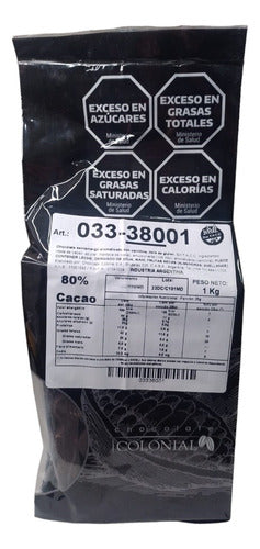 Colonial Semi Bitter Chocolate Coating 80% 1kg 1