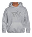 Gray Hoodie Kangaroo Sweatshirt Unisex Thematic by Harlem Indumentaria 50