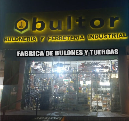 Fabrica Nacional Bulon G5 Acero 3/4x31/2nc Hexagonal Zincado Dorado Pack X 10 2