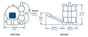 Bomba Agua Dulce Manual 15 L/m Con Pedal Versátil Blanca 4