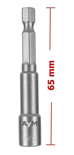 Punta Dado Hexagonal Magnético 5/16 - 8mm Para Atornillador 1