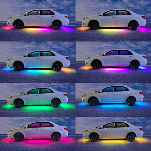 Luces Bajo Auto Rgb-ic Control Remoto App 213 Modos 3