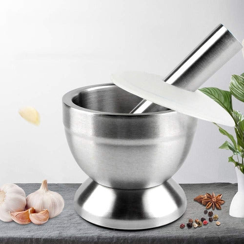 Don Alberto Stainless Steel Mortar and Pestle 2